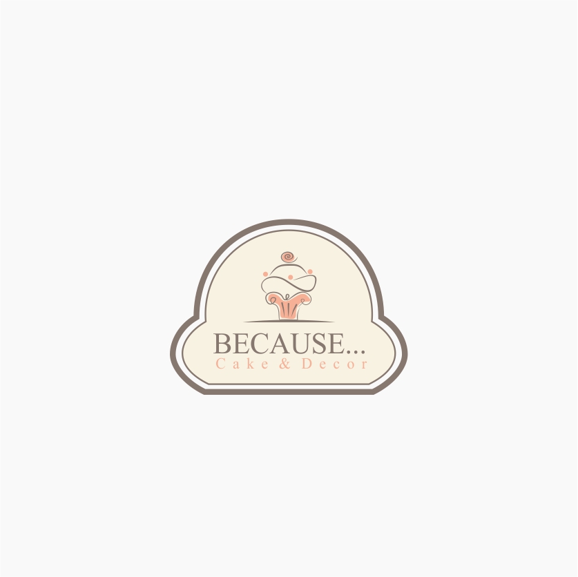 Logo-Design von marinari79 für BECAUSE... Cakes & Decor | Design #12389720