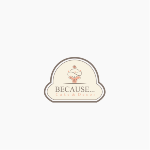 Logo Design by marinari79 for BECAUSE... Cakes & Decor | Design: #12389720