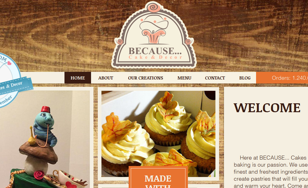 Logo-Design von marinari79 für BECAUSE... Cakes & Decor | Design #12390316