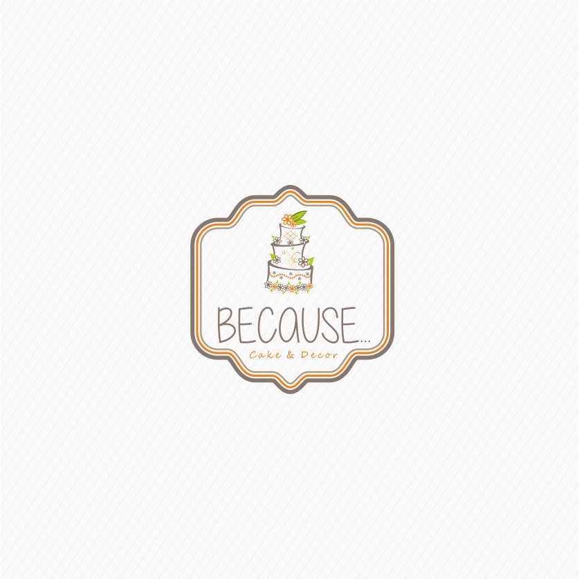 Logo Design by marinari79 for BECAUSE... Cakes & Decor | Design #12425594