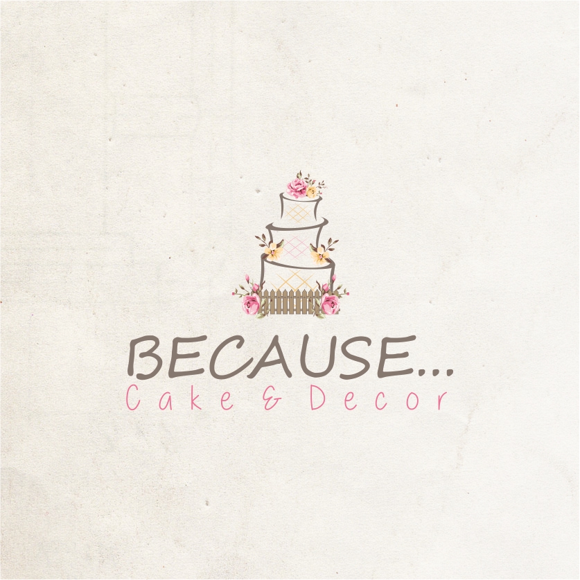 Logo Design by marinari79 for BECAUSE... Cakes & Decor | Design #12425982