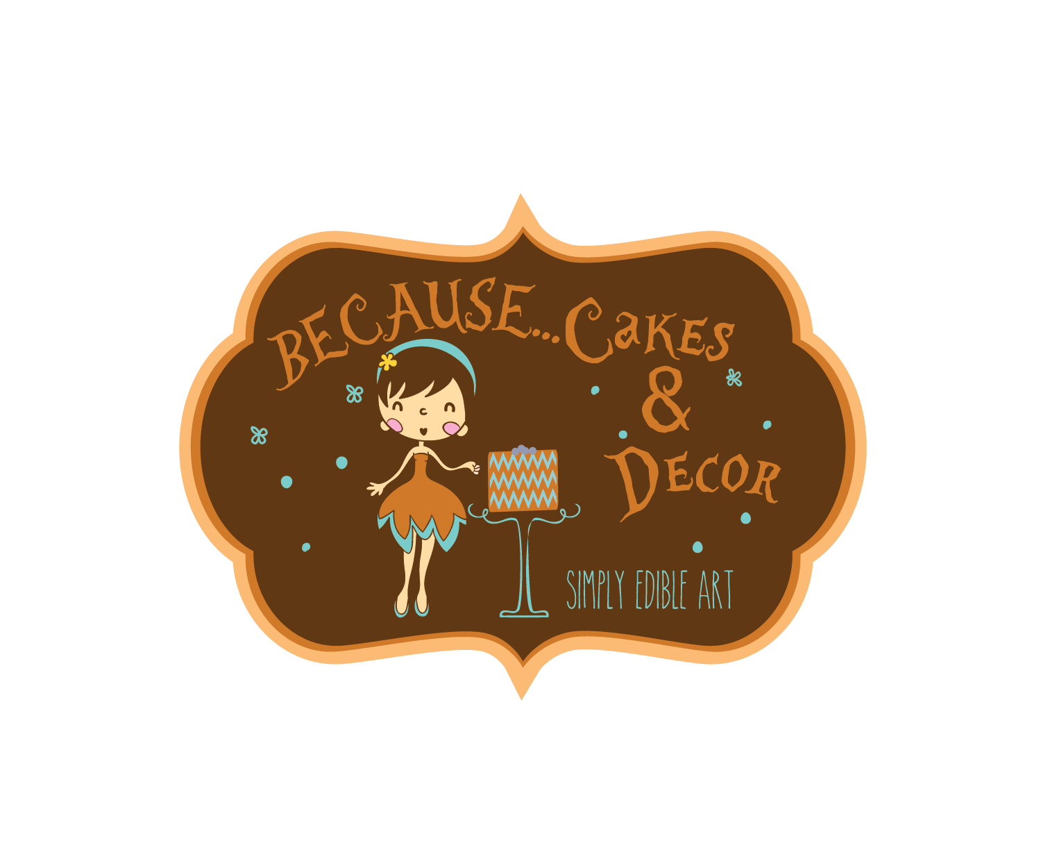 Logo-Design von Ai für BECAUSE... Cakes & Decor | Design #12390702