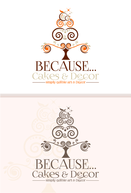 Logo-Design von creative.bugs für BECAUSE... Cakes & Decor | Design #12480211