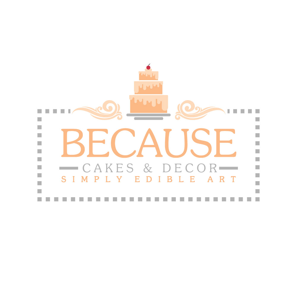 Logo-Design von michellefrances für BECAUSE... Cakes & Decor | Design #12483051