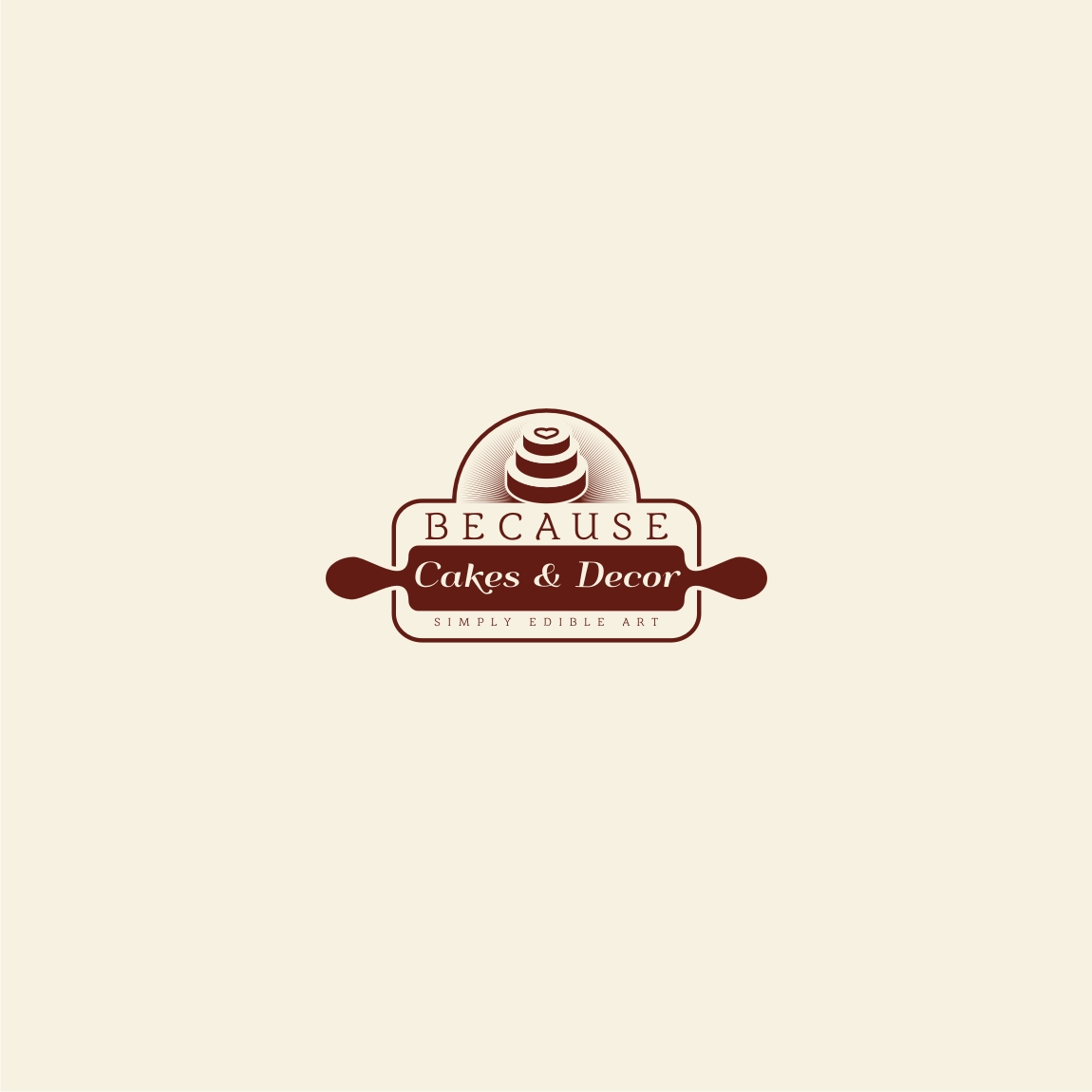 Logo Design by derho for BECAUSE... Cakes & Decor | Design #12394467
