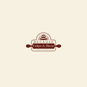 Logo-Design von derho für BECAUSE... Cakes & Decor | Design: #12394467