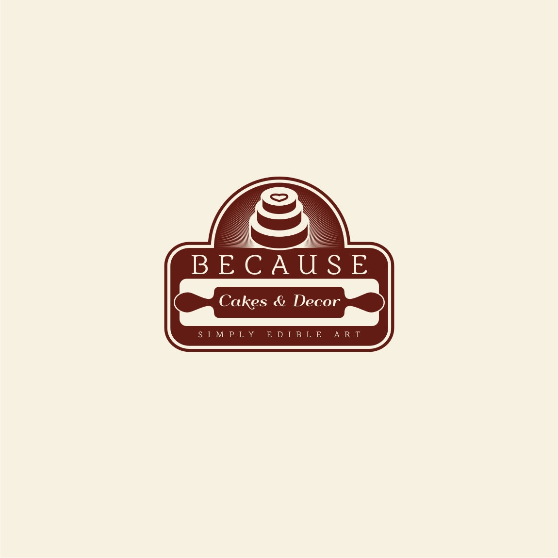 Logo-Design von derho für BECAUSE... Cakes & Decor | Design #12394468