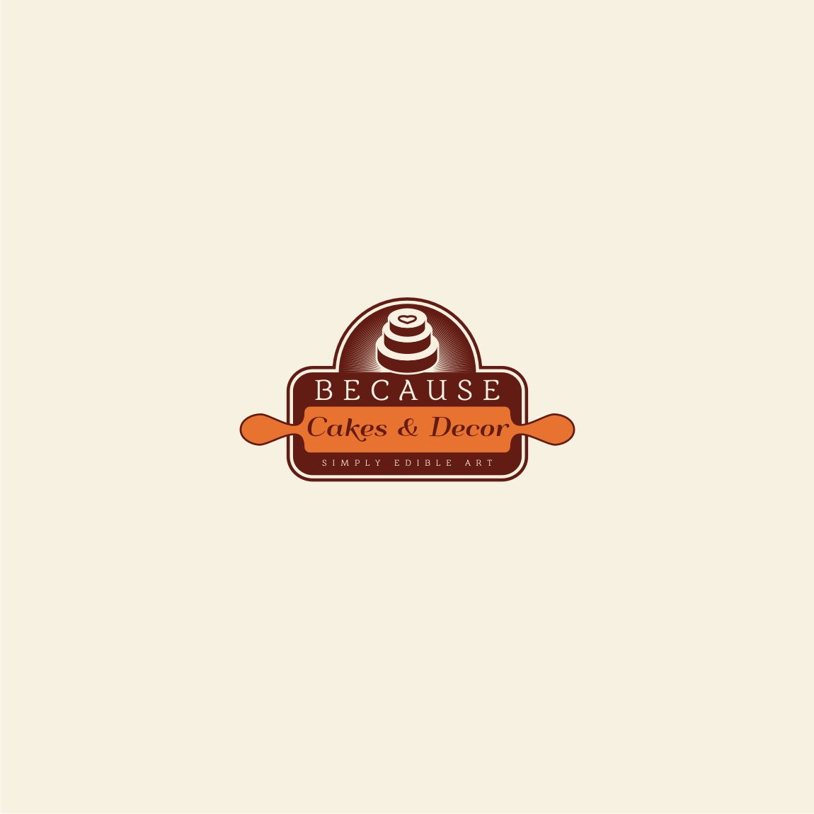 Logo Design by derho for BECAUSE... Cakes & Decor | Design #12394469