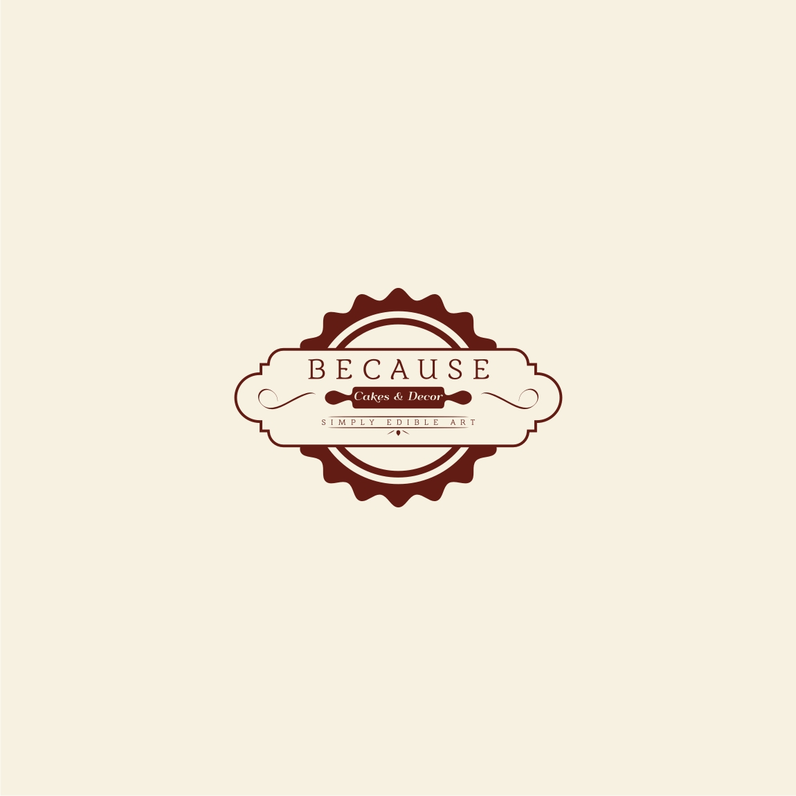 Logo-Design von derho für BECAUSE... Cakes & Decor | Design #12394470