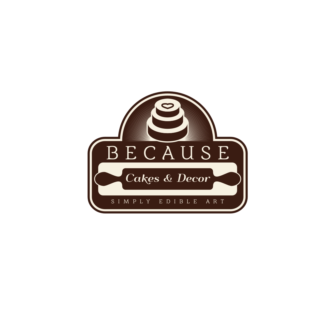 Logo-Design von derho für BECAUSE... Cakes & Decor | Design #12420802