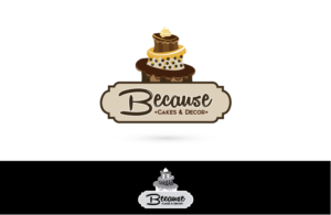 Logo Design by Marco Rubio for BECAUSE... Cakes & Decor | Design: #12500590