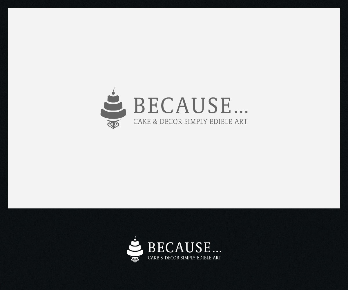 Logo Design by Roy for BECAUSE... Cakes & Decor | Design #12393530