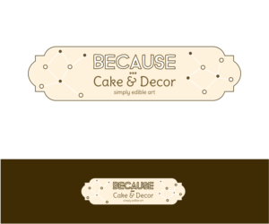 Logo Design by shiminng for BECAUSE... Cakes & Decor | Design #12388677