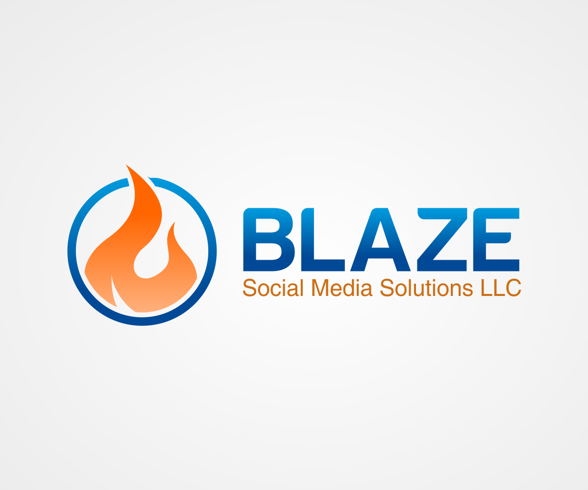 Diseño de Logo por AisRafa.com para BLAZE Social Media Solutions LLC | Diseño #12406077