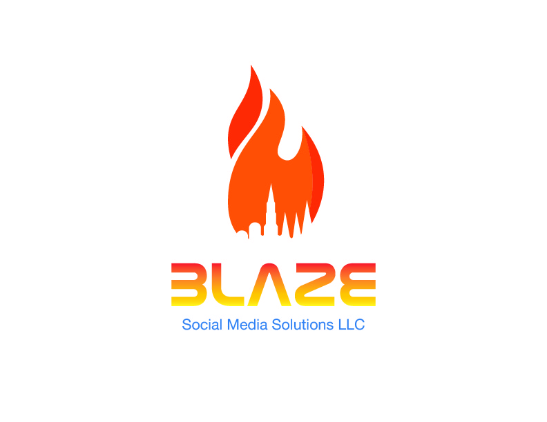 Logo-Design von Rim Realistic für BLAZE Social Media Solutions LLC | Design #12396174
