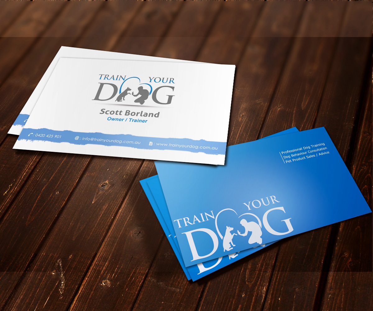 Visitenkarten-Design von Turkii für Train Your Dog | Design #2429739