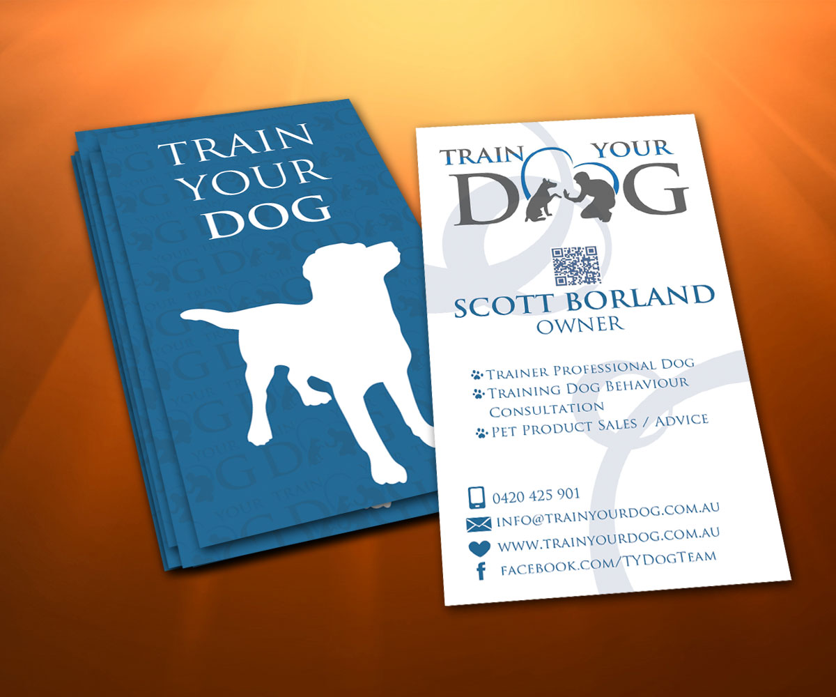 Visitenkarten-Design von Hendrik für Train Your Dog | Design #2429769
