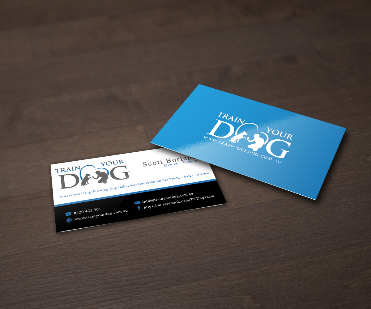 Business Card Design by FutureDesigne for Train Your Dog | Design #2438156