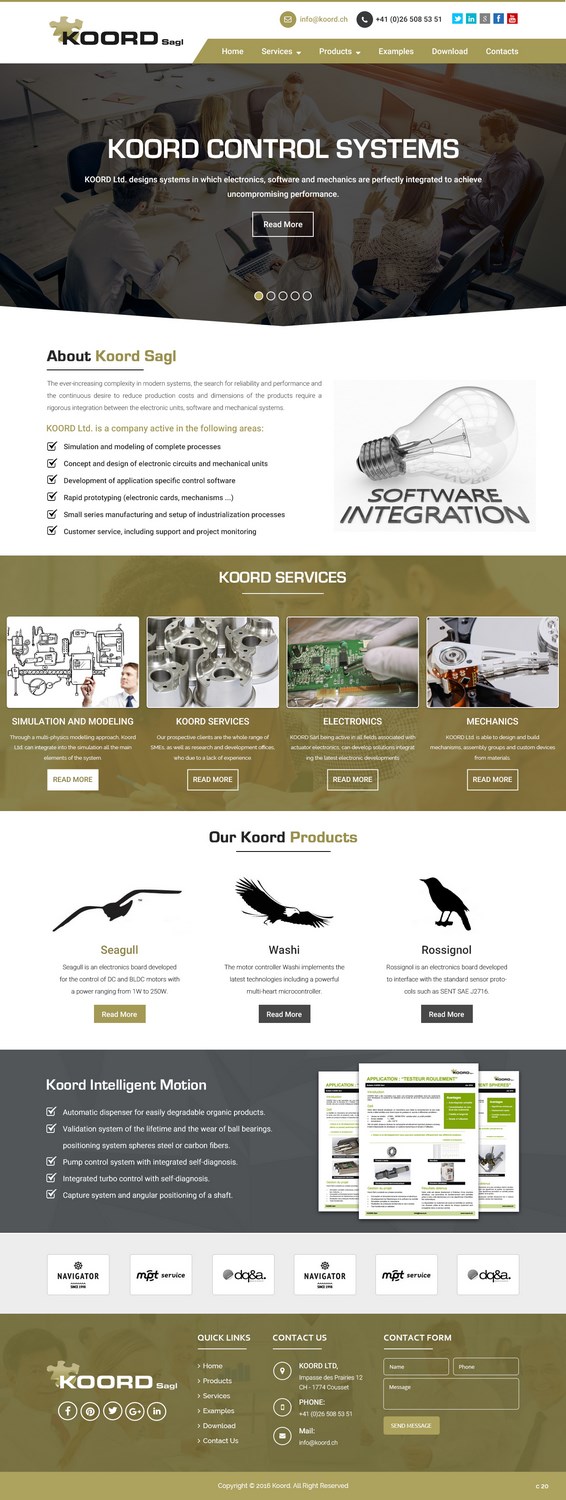 Web Design by pb for Koord Sàrl | Design #12402935