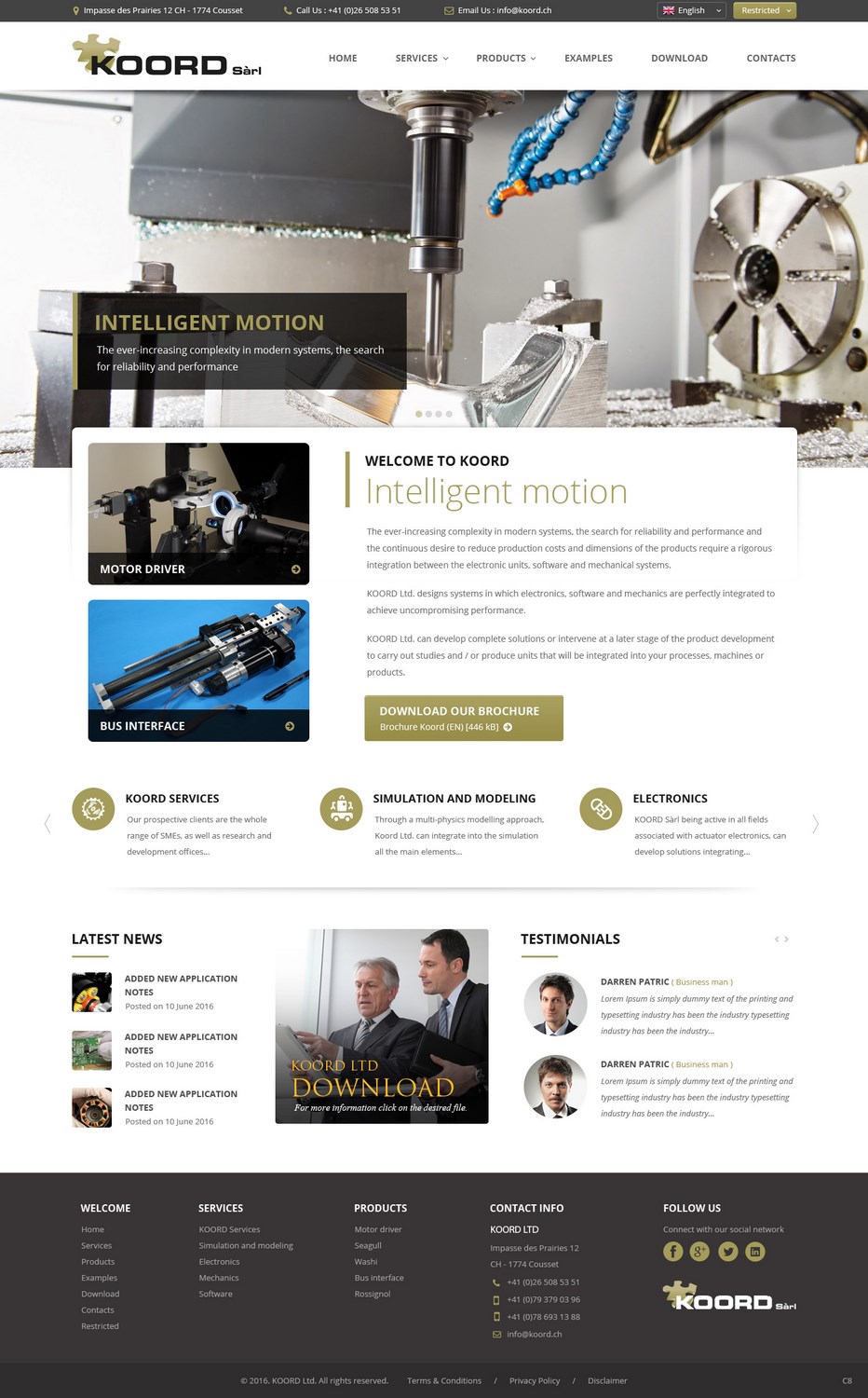 Web Design by pb for Koord Sàrl | Design #12402938