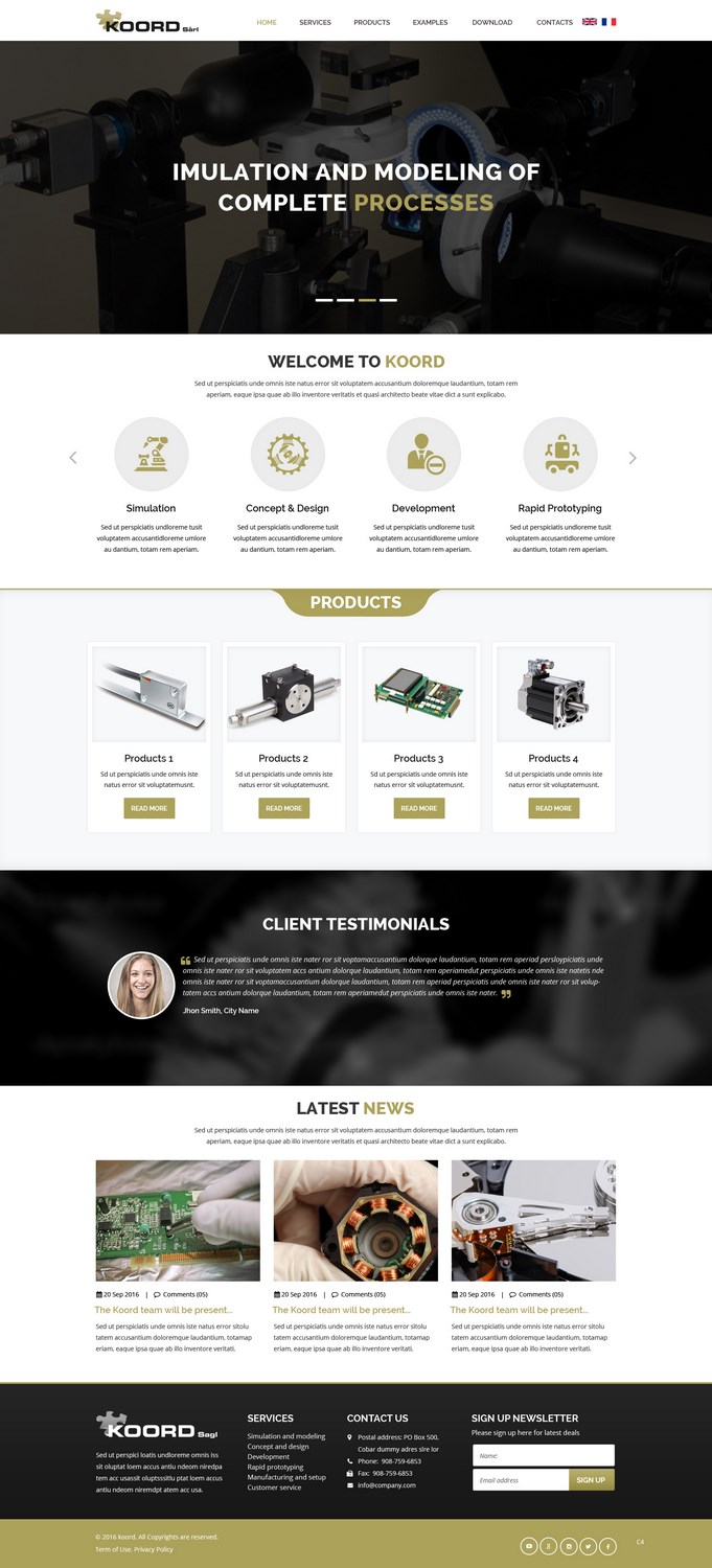 Web Design by pb for Koord Sàrl | Design #12402939