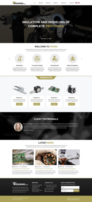 Web Design by pb for Koord Sàrl | Design: #12402939