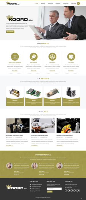 Web Design by pb for Koord Sàrl | Design: #12402943