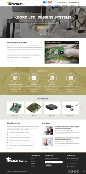 Web Design by pb for Koord Sàrl | Design: #12402944