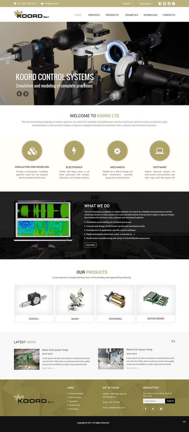 Web Design by pb for Koord Sàrl | Design #12402945