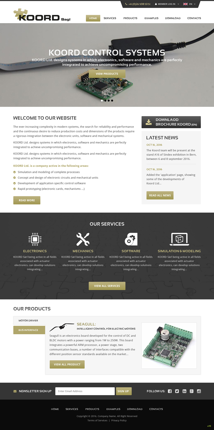 Web Design by pb for Koord Sàrl | Design #12413507