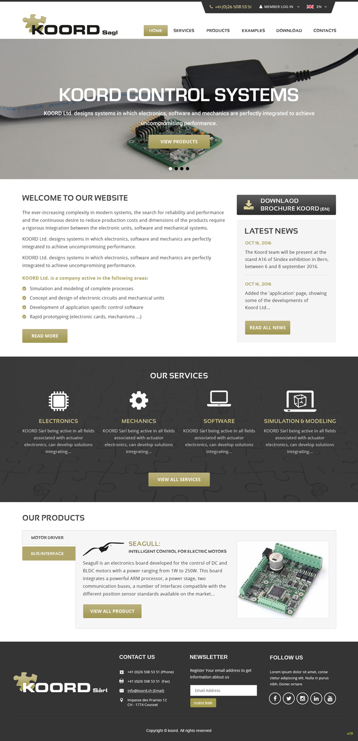 Web Design by pb for Koord Sàrl | Design #12438540