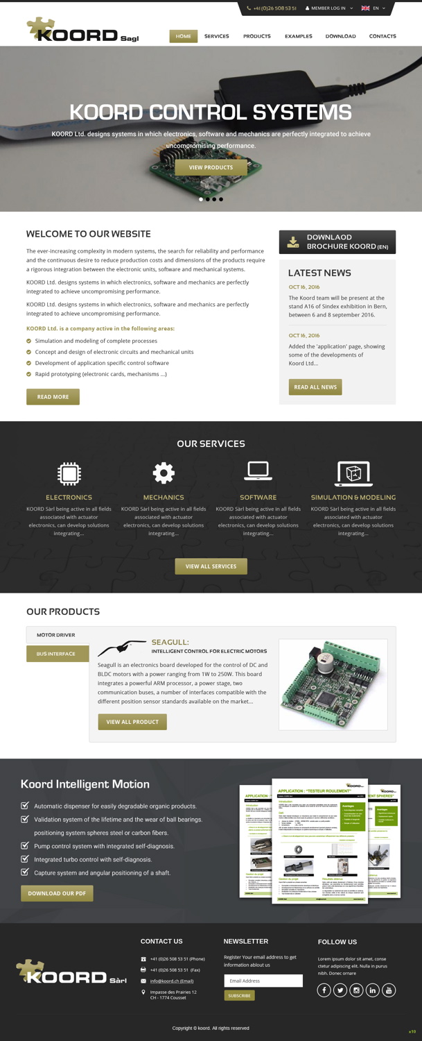 Web Design by pb for Koord Sàrl | Design: #12475857