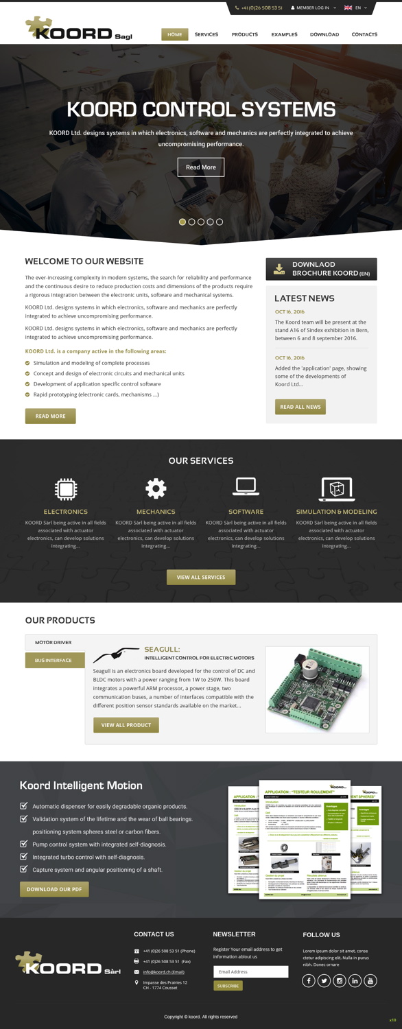 Web Design by pb for Koord Sàrl | Design #12475858