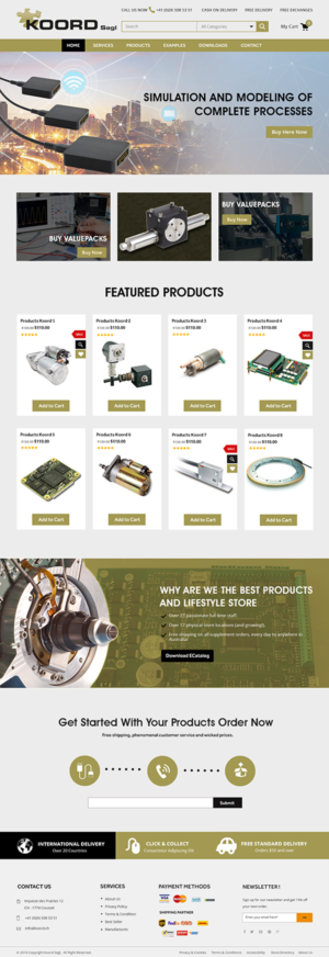 Web-Design von Xclusive Designer für Koord Sàrl | Design #12407078