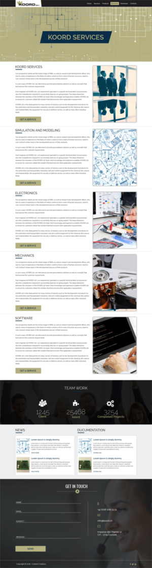 Web Design by Kingdom Vision for Koord Sàrl | Design: #12419844
