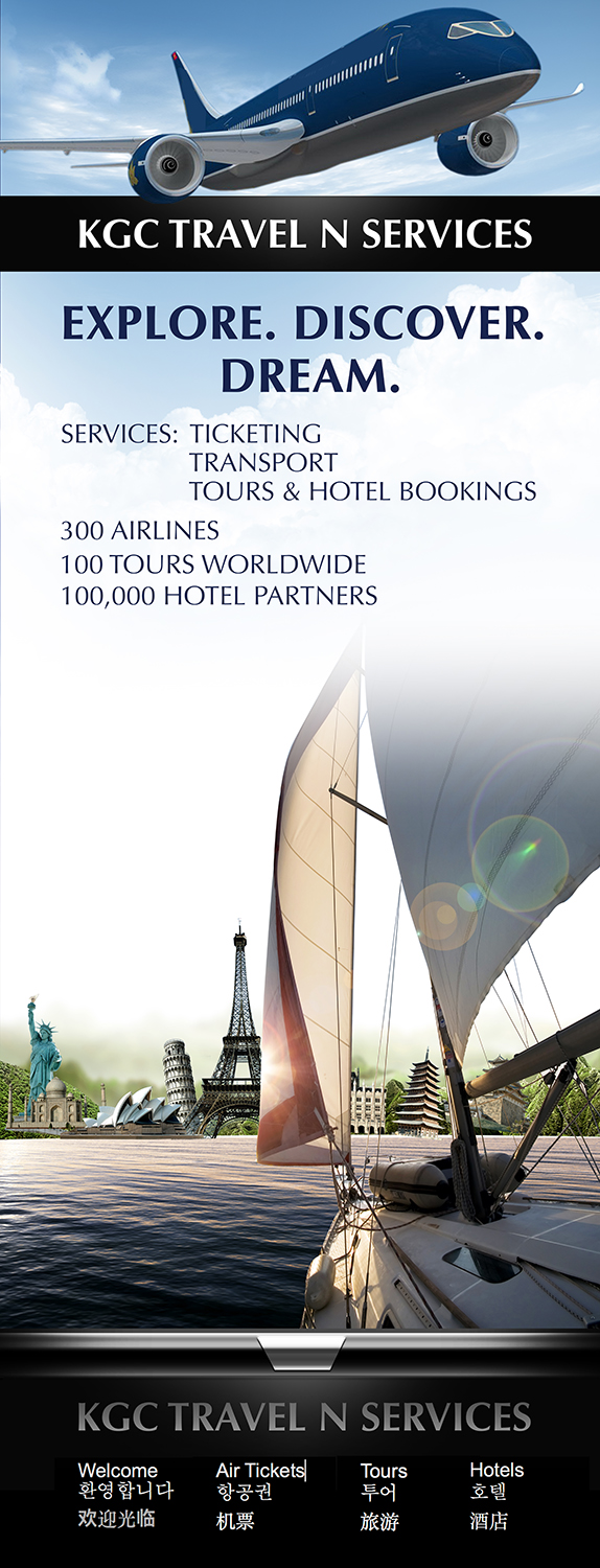 Diseño de Póster por barbo para KGC TRAVEL N SERVICES | Diseño #12445919