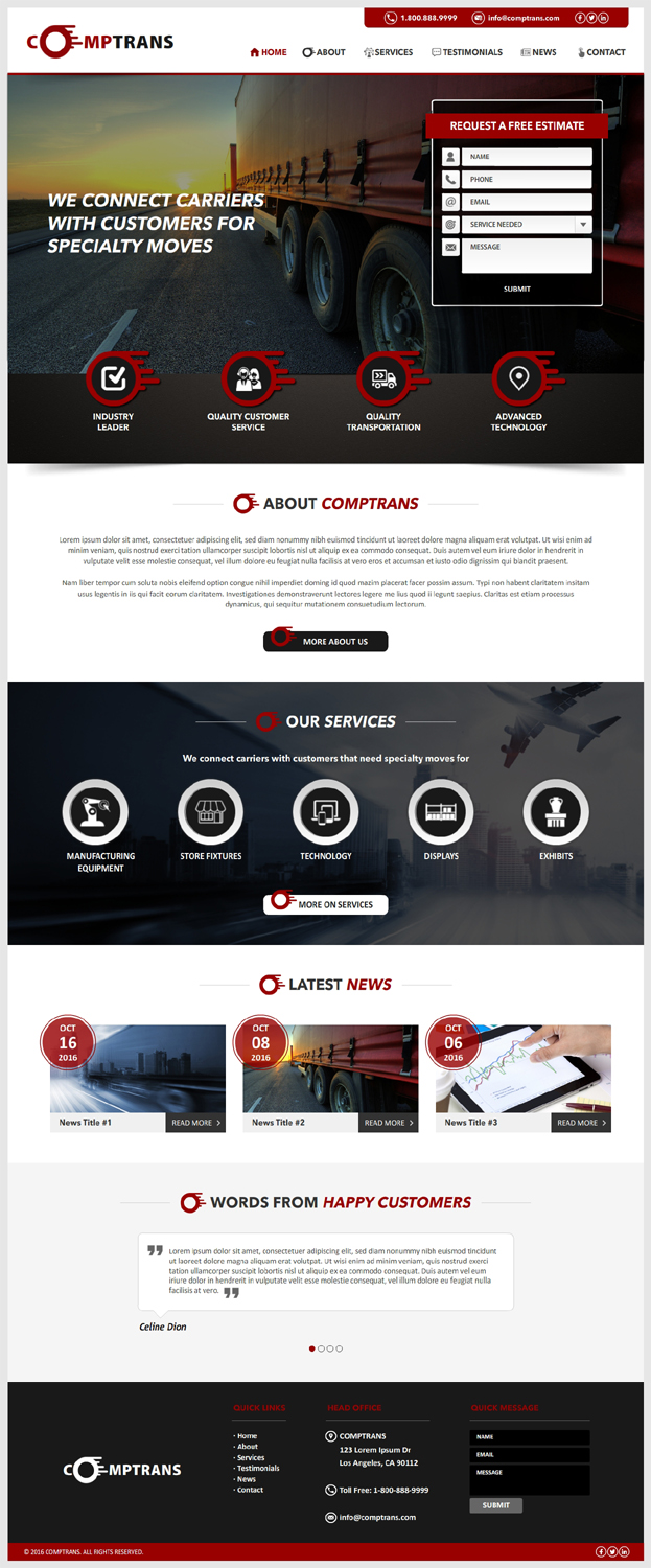 Web Design by -Marc- for this project | Design #12510794
