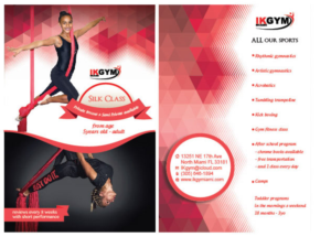Flyer-Design von Brigitte Melissa B für IKgym  | Design #12403055