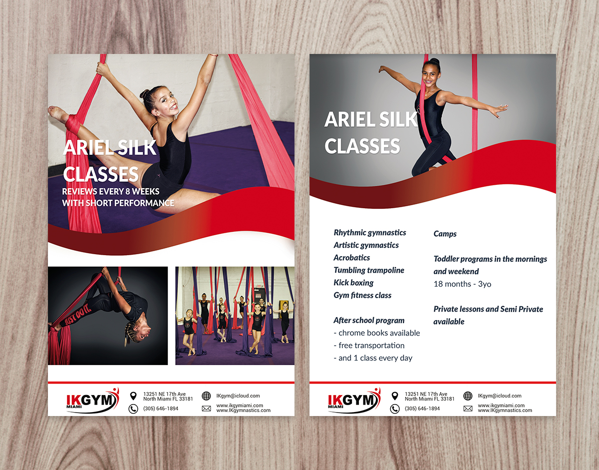 Flyer Design by isabel paoli for IKgym  | Design #12391657