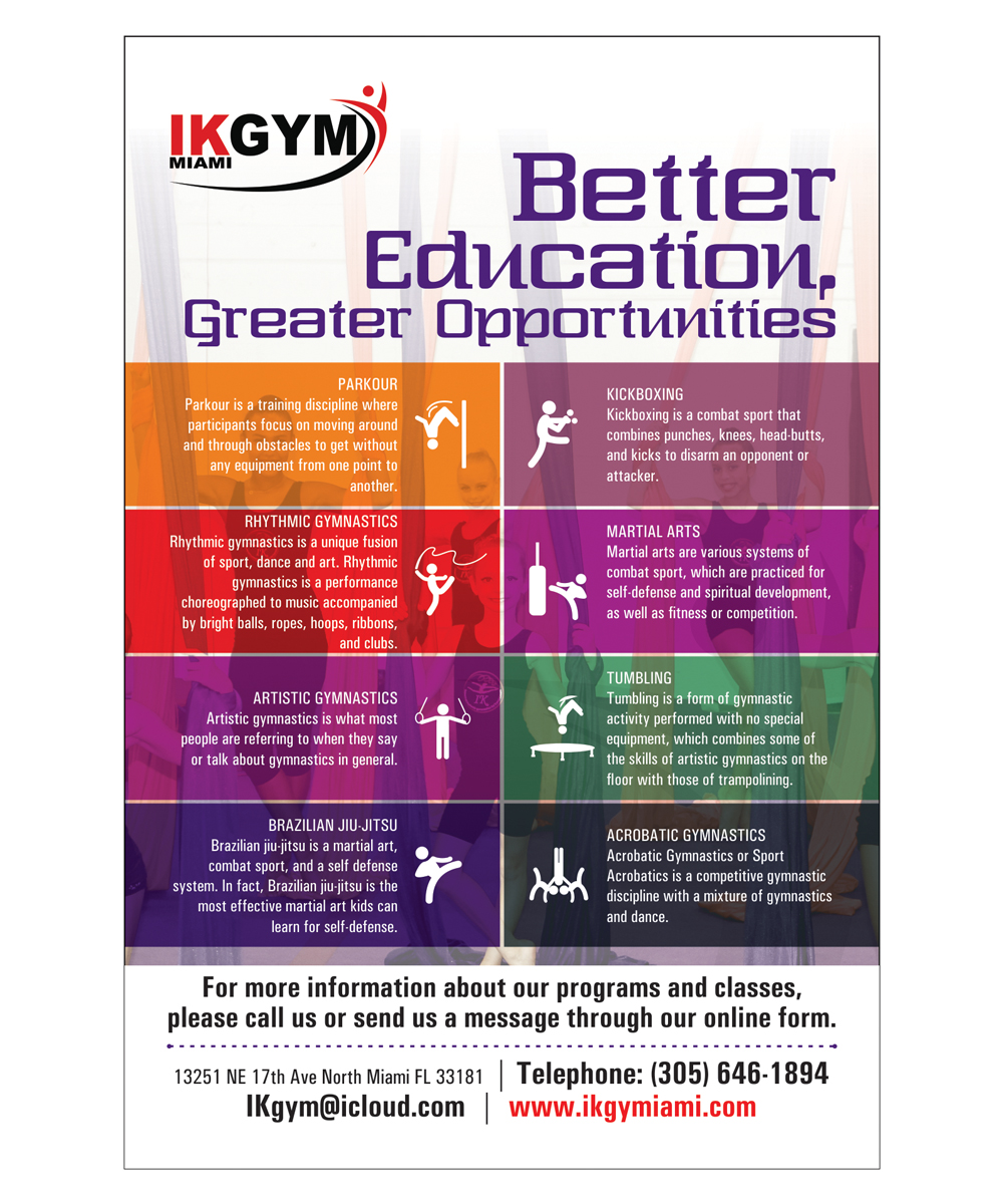Flyer-Design von Vishu Design Studio für IKgym  | Design #12397927