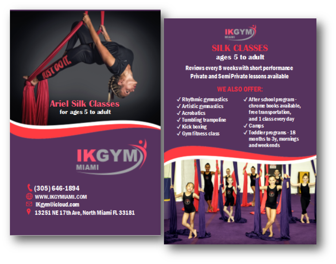 Flyer Design by citygirl17 for IKgym  | Design #12398743