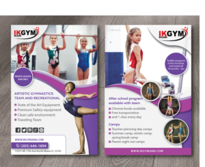 4x6 flyer Artistic Gymnastic Gym | Flyer Design by alex989