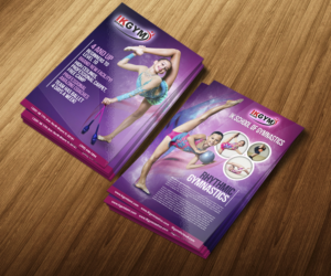 4x6 2 sided Rhythmic Gymnastics flier | Flyer Design by jeffdefy