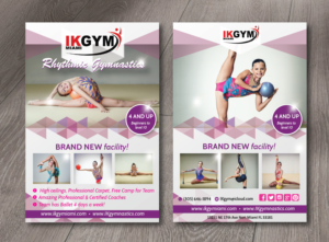 4x6 2 sided Rhythmic Gymnastics flier | Flyer Design by alex989