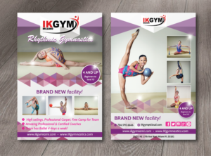4x6 2 sided Rhythmic Gymnastics flier | Flyer Design by alex989