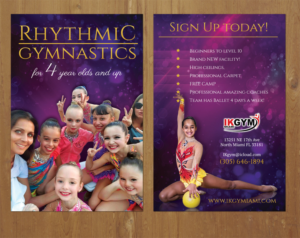 4x6 2 sided Rhythmic Gymnastics flier | Diseño de Flyer por MNM