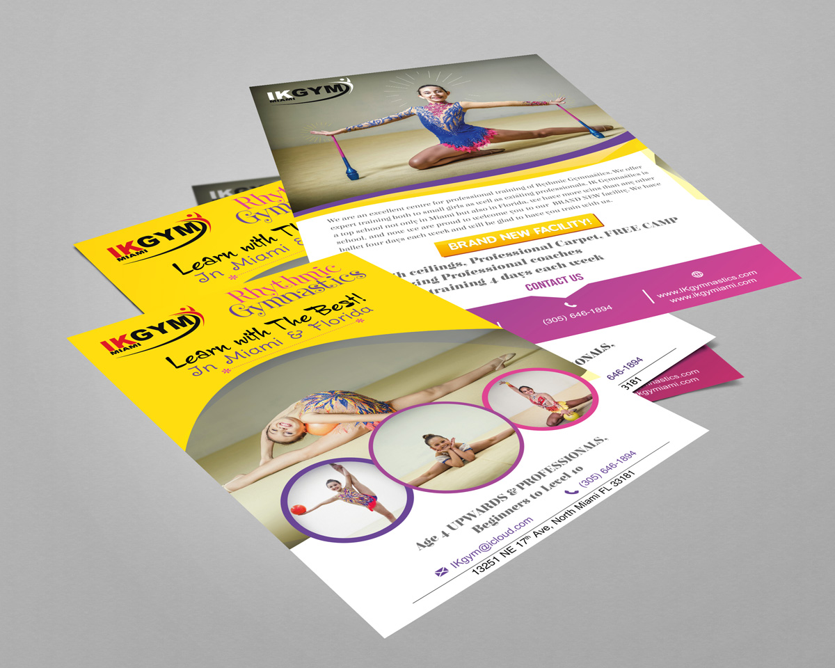 Flyer Design by MindCraft Design for IKgym  | Design #12393590