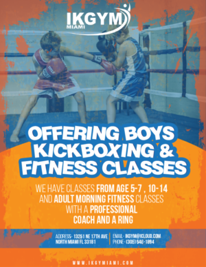 2 sided 4x6 Kickboxing/ fitness flier for kids | Diseño de Flyer por Benson M.