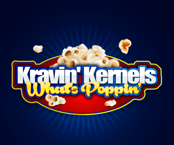 Logo Design by Carlos Alba D. for Kravin Kernals Gourmet popcorn  | Design #12428046