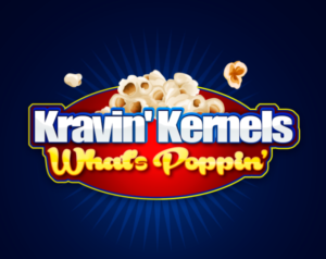 Logo Design by Carlos Alba D. for Kravin Kernals Gourmet popcorn  | Design: #12646970